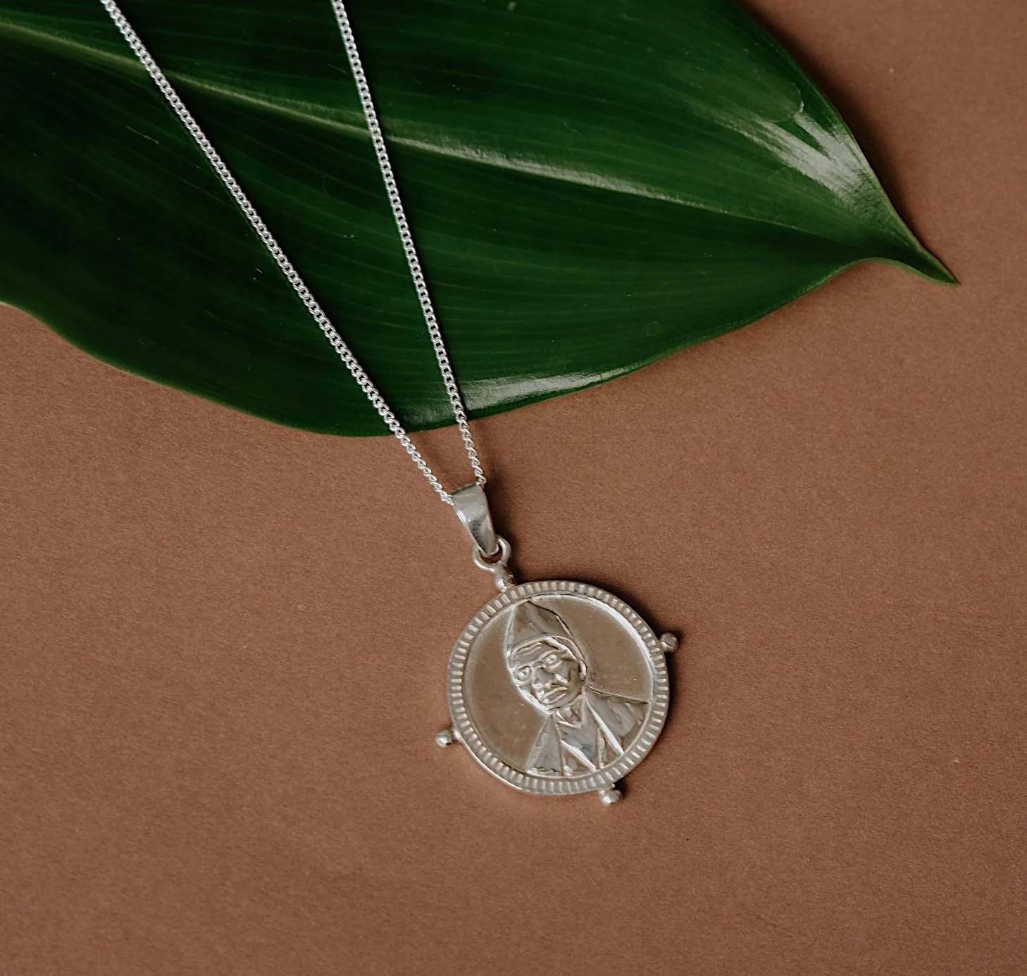 SOJOURNER 'STRENGTH' NECKLACE PENDANT - SILVER - Image 5