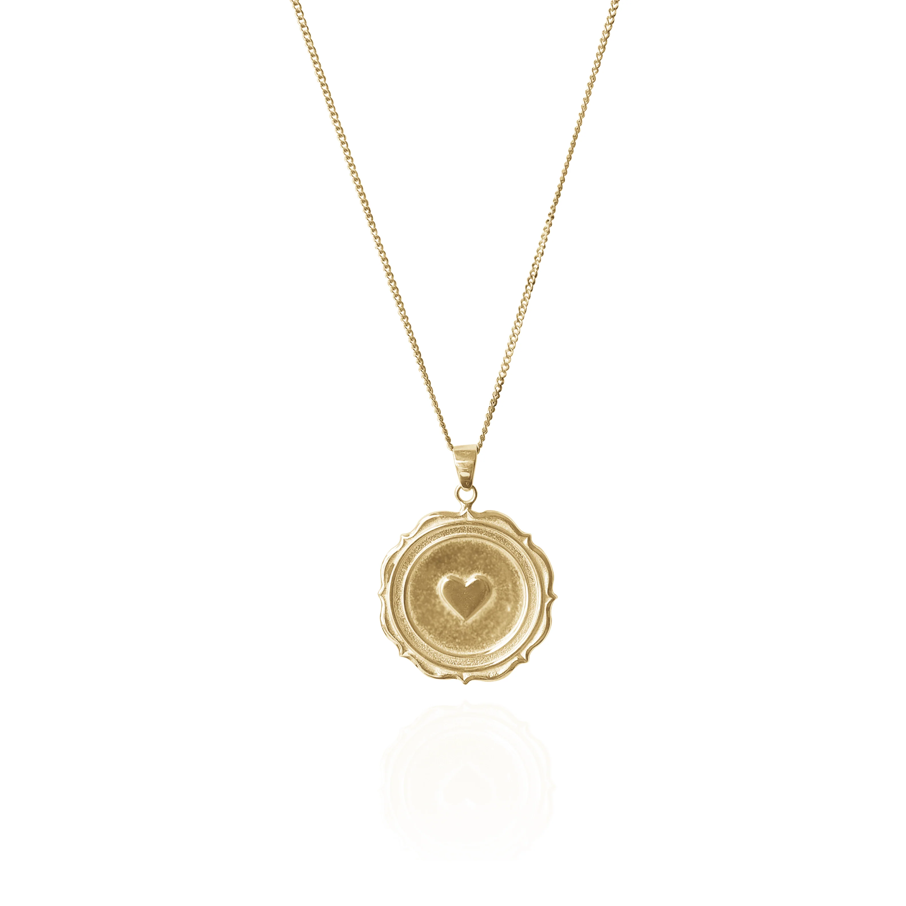 9KT SOLID GOLD - SERENA 'LOVE' NECKLACE