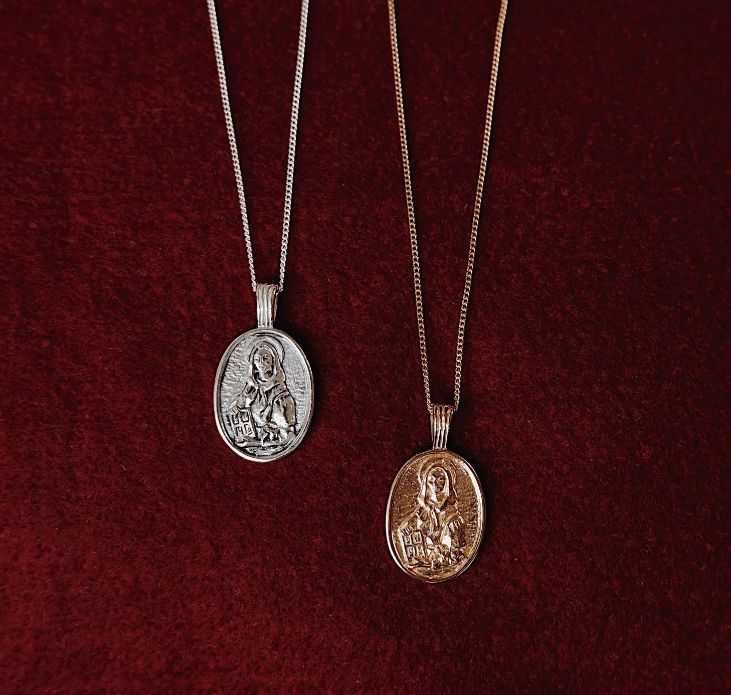 St Dymphna - Patron Saint of Anxiety - CHARM ONLY - Gold - Image 6