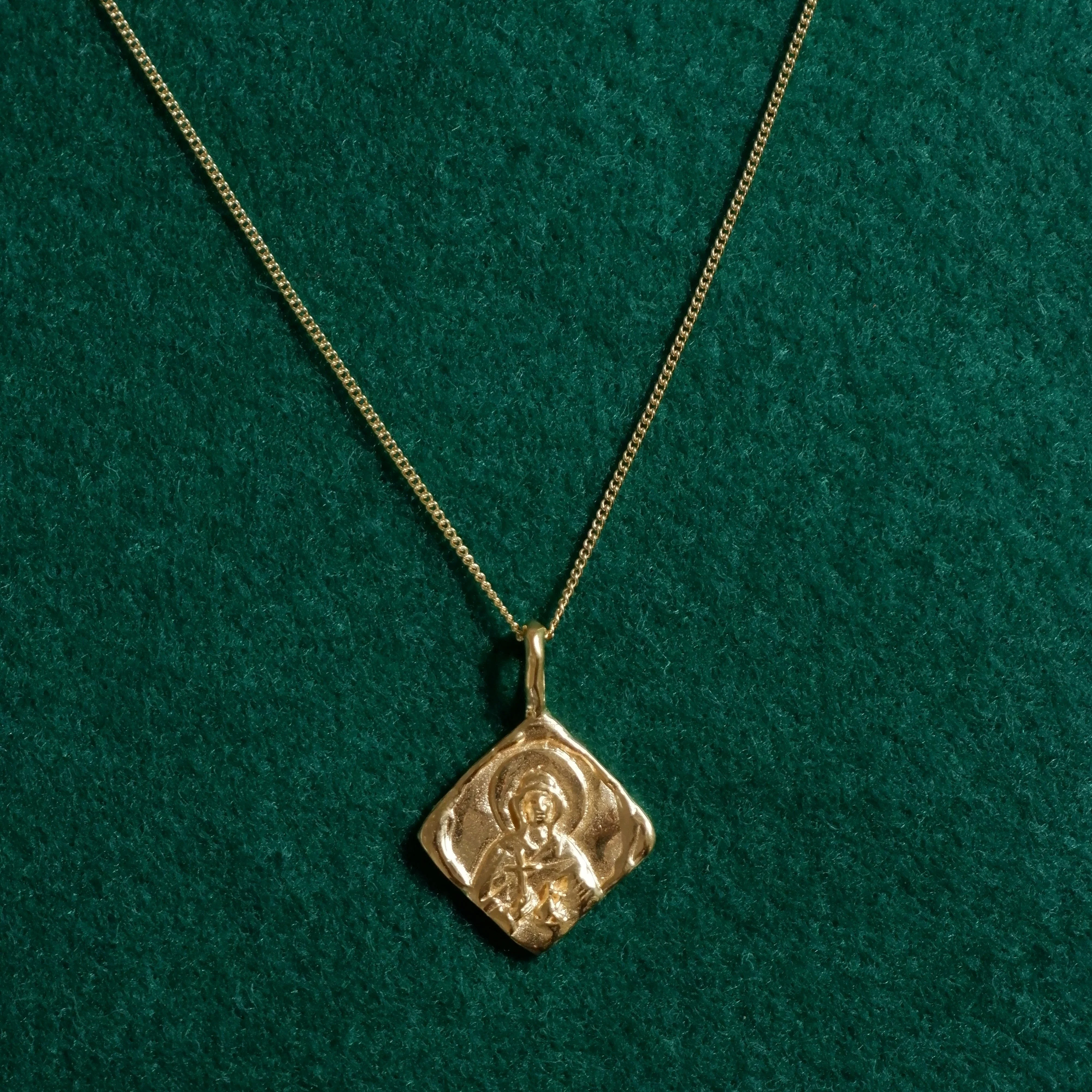 SOLID GOLD St Martha - Patron Saint of Cooking & Devoted Service Charm Only - Gold - Image 5