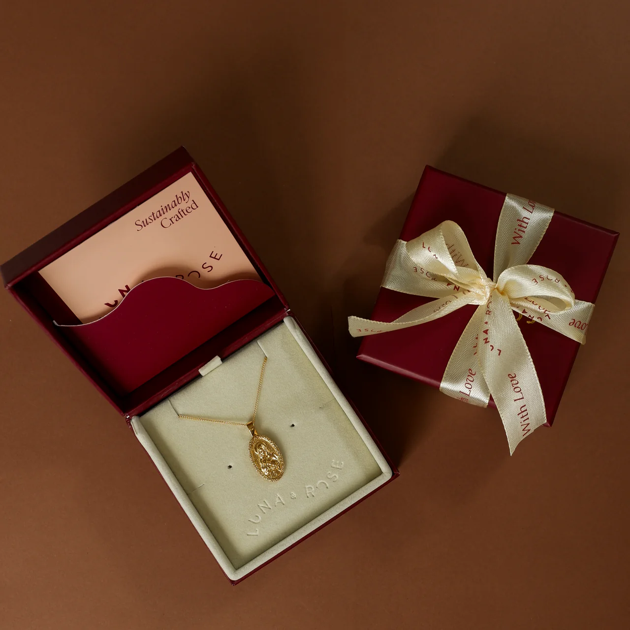 9KT SOLID GOLD St Melangell - Patron Saint of Small Animals Necklace - Image 8