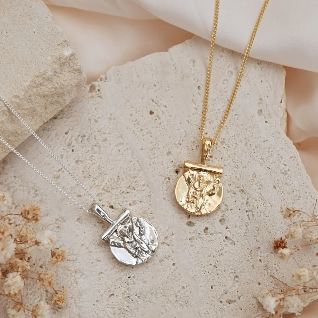 St Andrew - Patron Saint of Strength, Guidance & Hope - Silver - Image 4