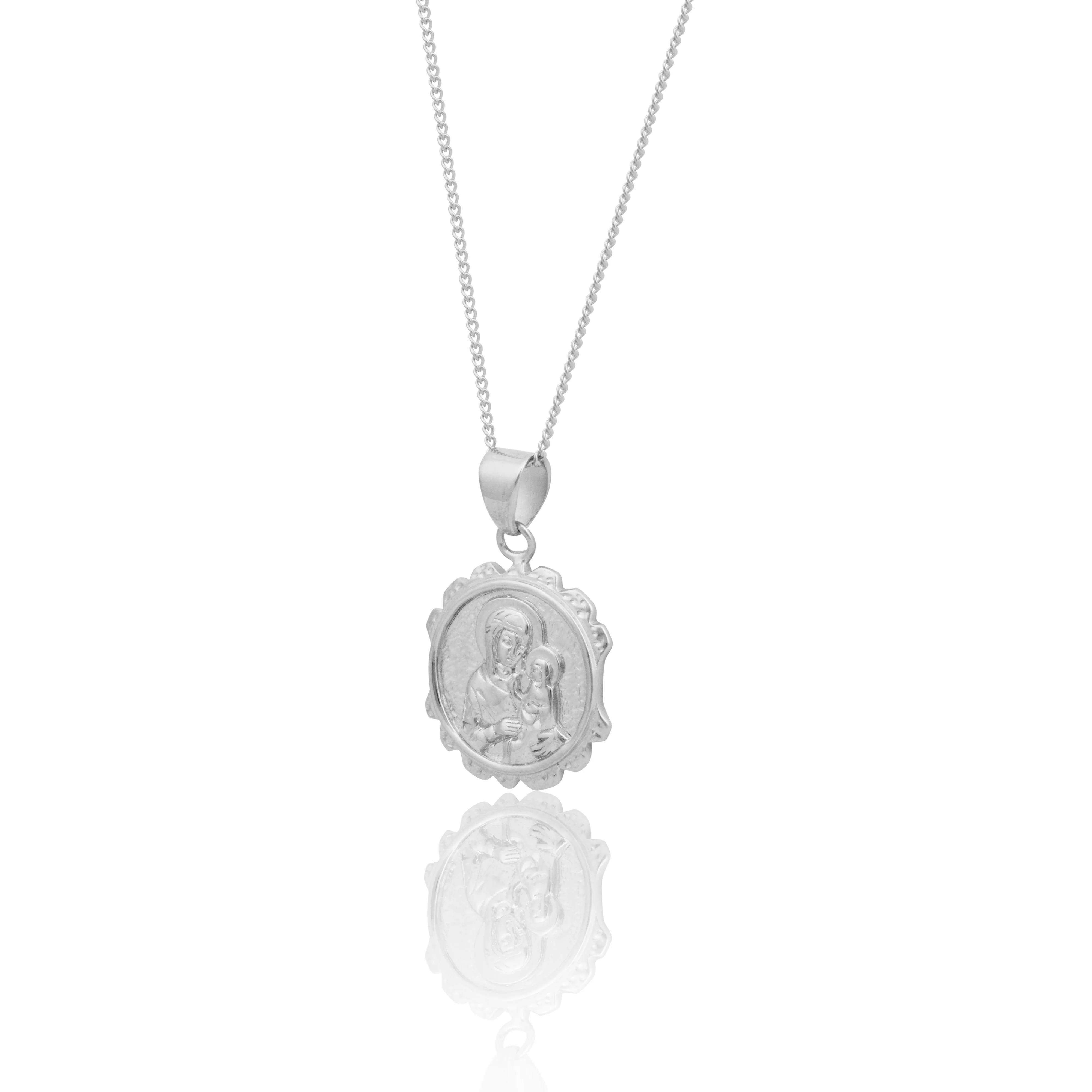 St Anne - Patron Saint of Mothers, Grandmothers & Educators - Silver