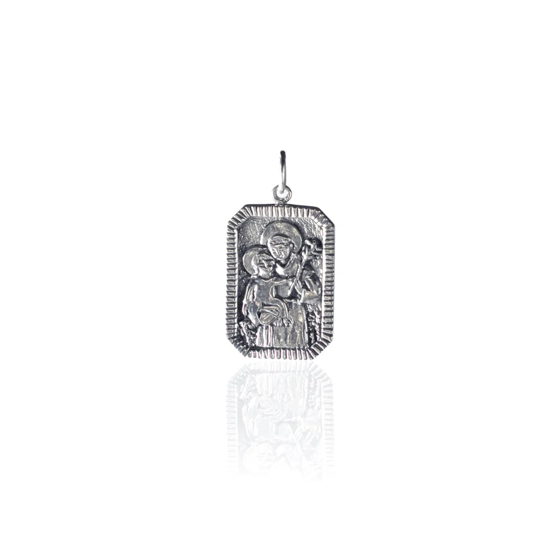 St Anthony - Saint of Miracles & Lost things - CHARM ONLY - Silver