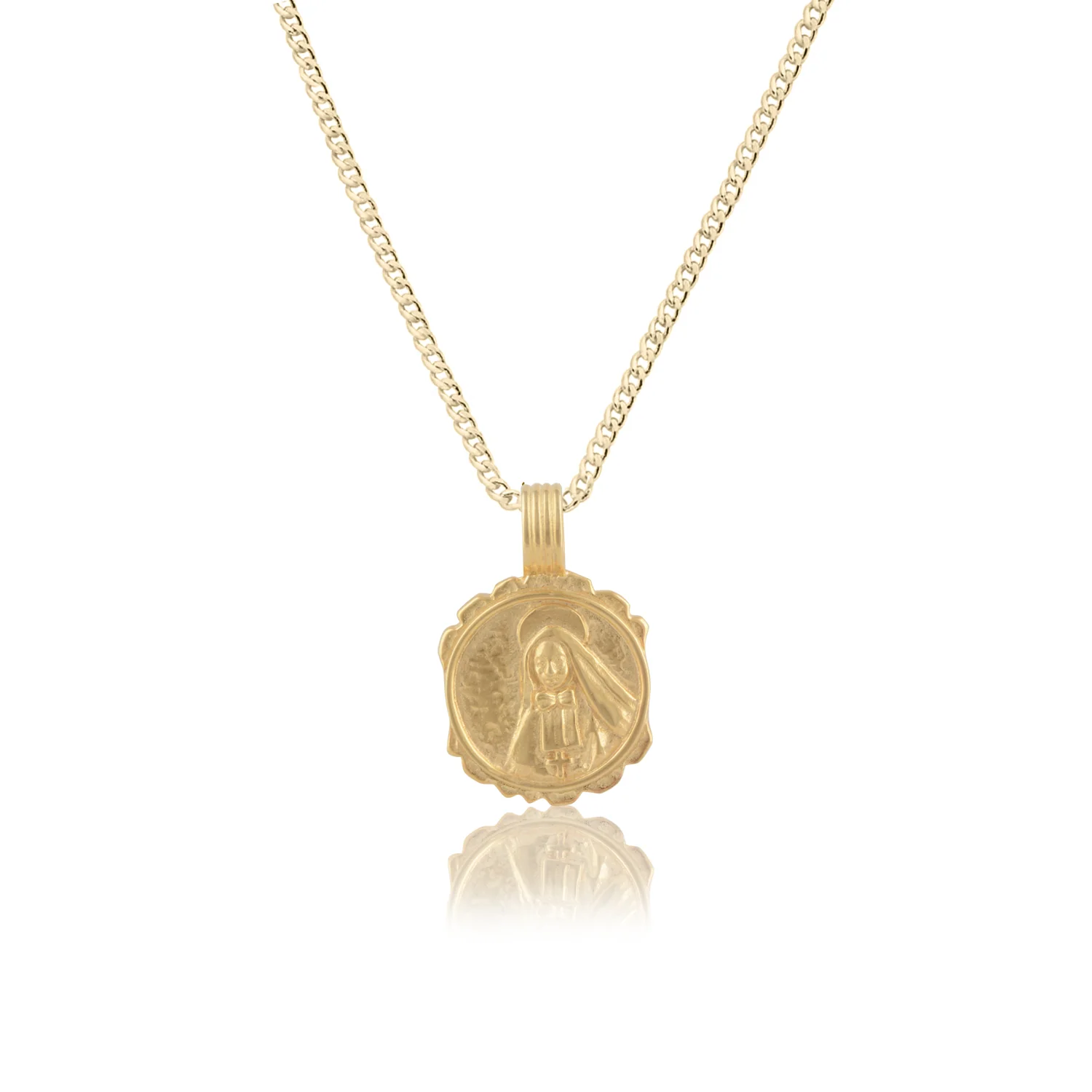 St Cabrini - Patron Saint of Immigrants - Gold