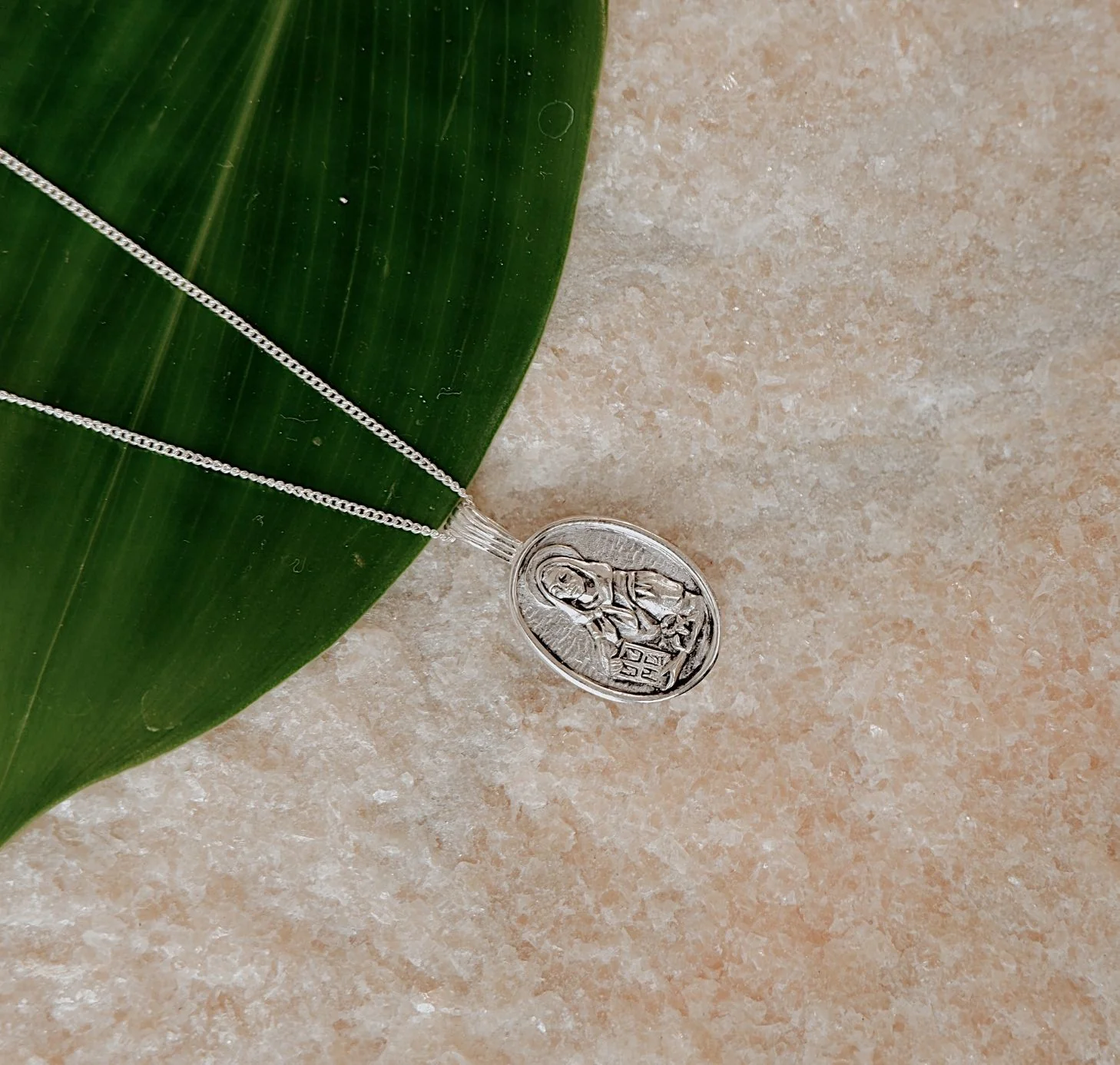 St Dymphna - Patron Saint of Anxiety - CHARM ONLY - Silver - Image 3