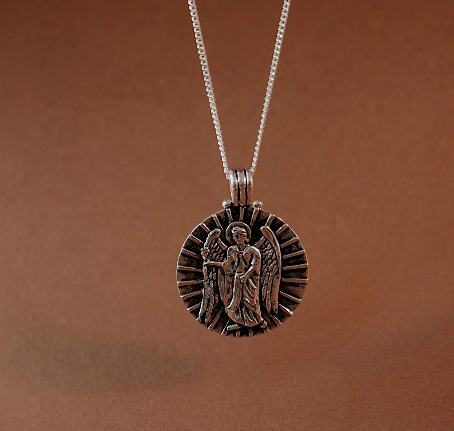 St Gabriel - Archangel Saint of Communication - CHARM ONLY - Silver - Image 3