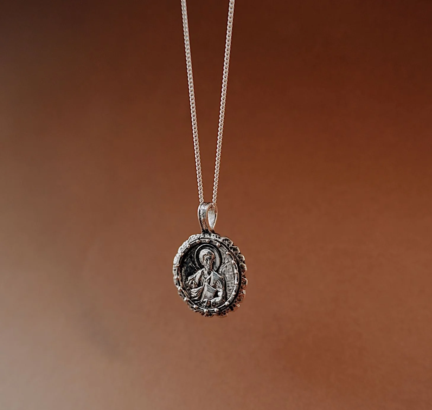 St Luke - Patron Saint of Creativity & Artists - CHARM ONLY - Silver - Image 2