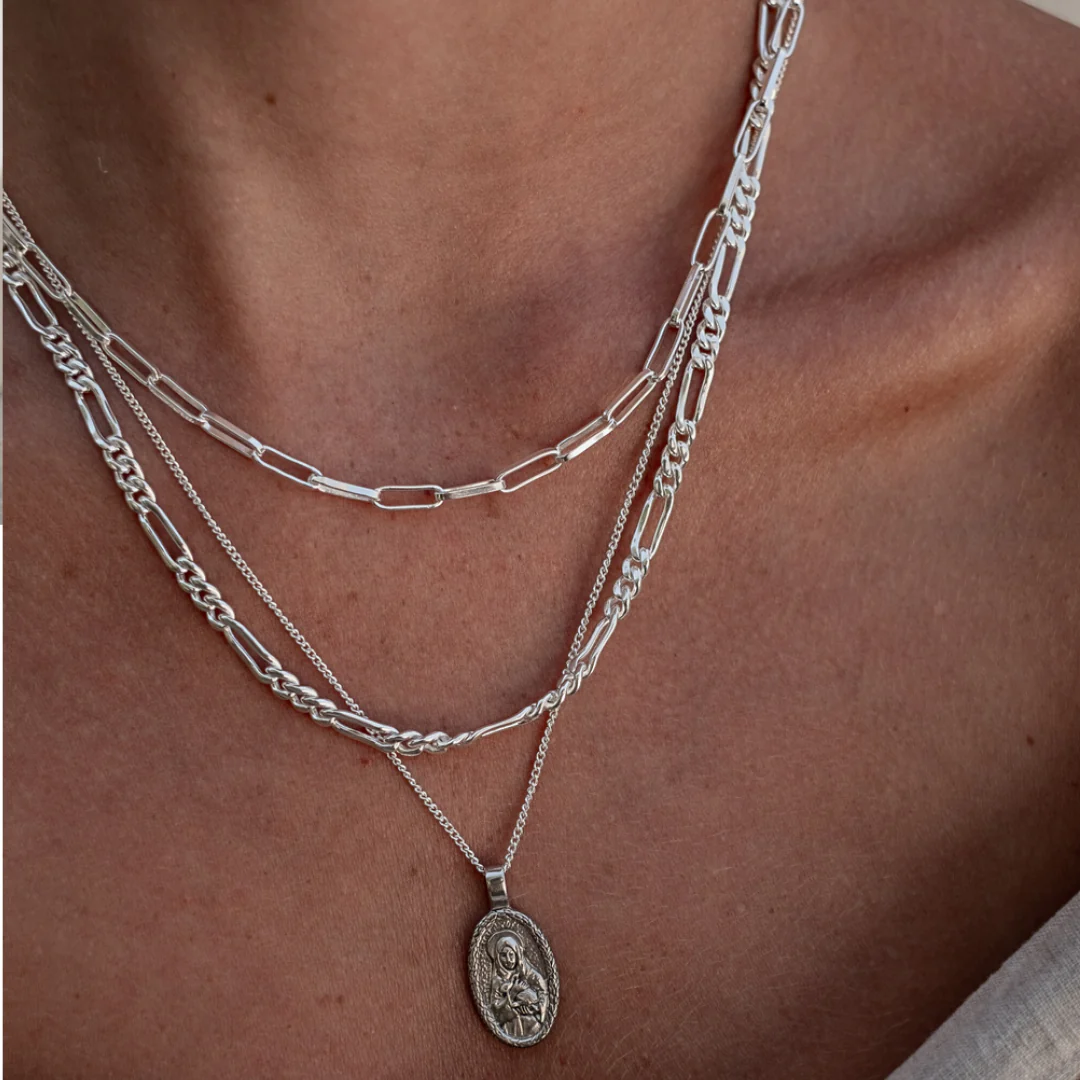 St Melangell - Patron Saint of Small Animals Necklace - Silver - Image 3