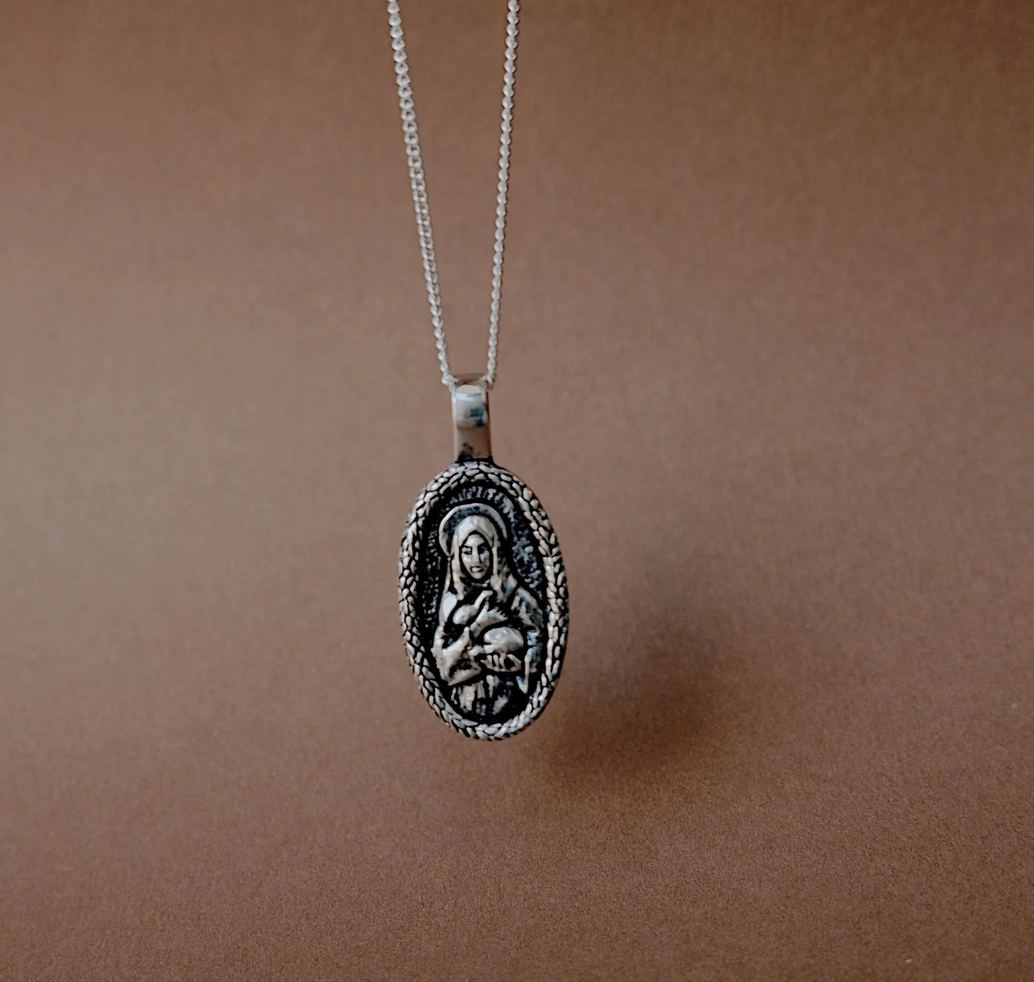 St Melangell - Patron Saint of Small Animals - CHARM ONLY - Silver - Image 4