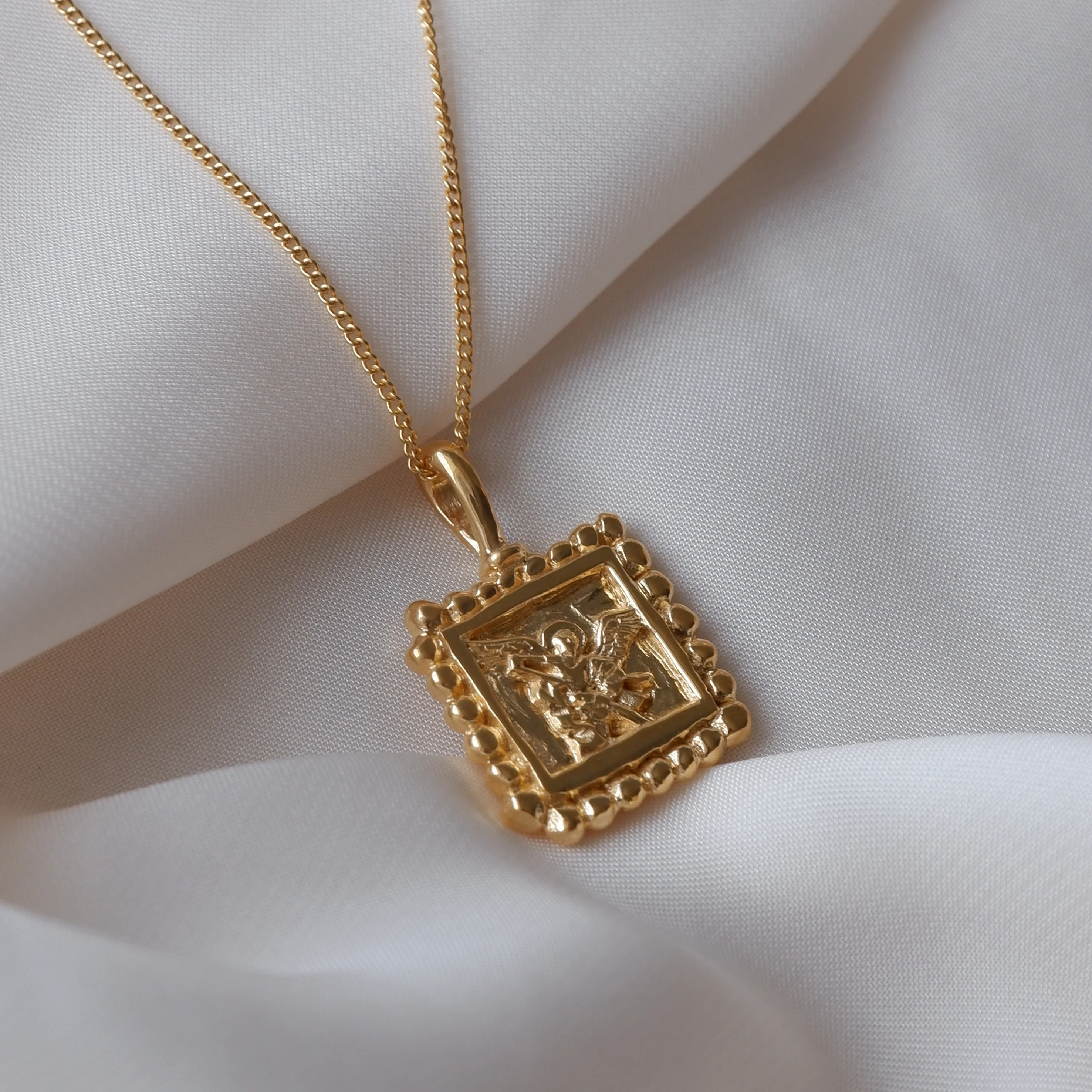 St Michael - Patron Saint of Protection & Overcoming Challenges CHARM ONLY - Gold - Image 4