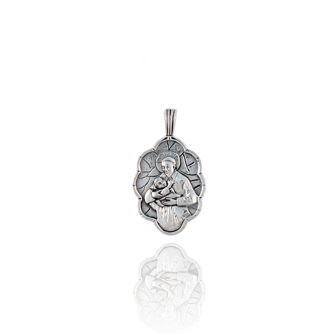 St Vincent De Paul - Patron Saint of Charity & Giving Back - CHARM ONLY - Silver