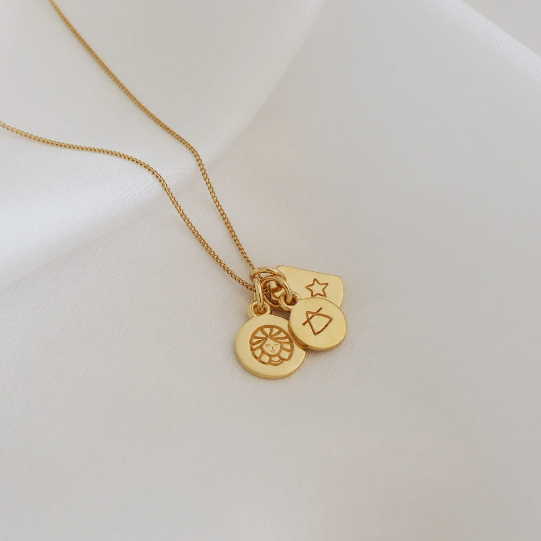Starry Nights - Rectangle Charm - Gold - Image 3