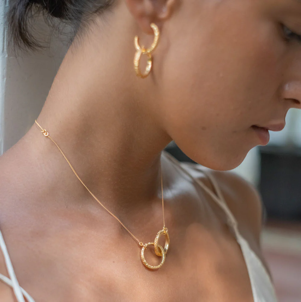 Support Earrings -  Gold - Image 4