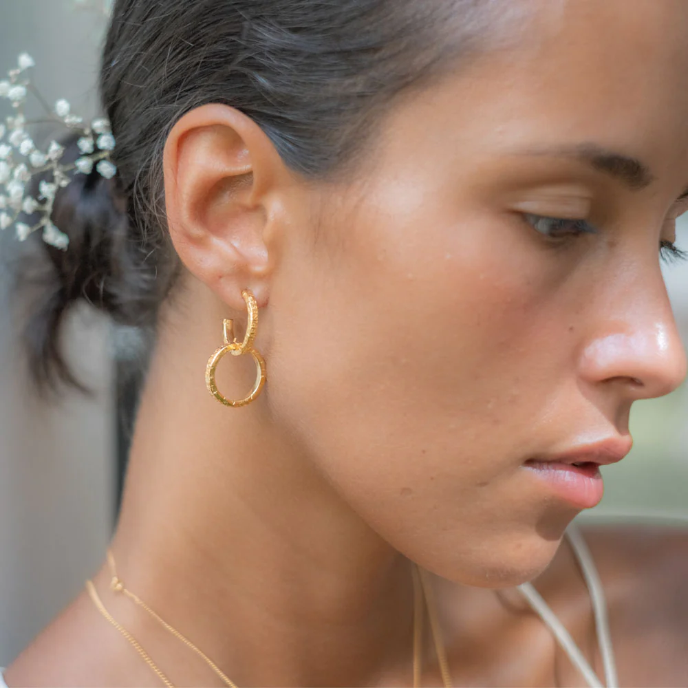 Support Earrings -  Gold - Image 5