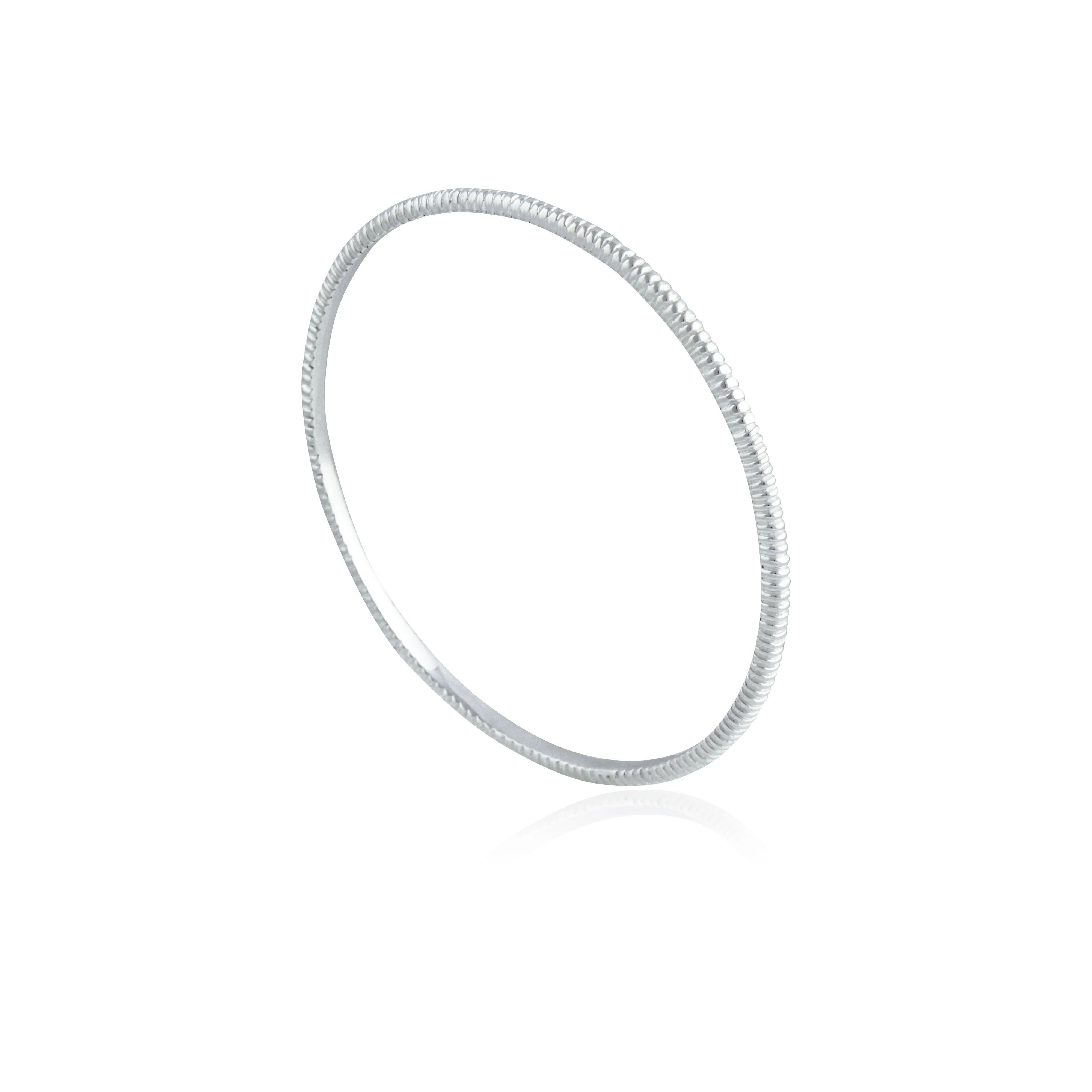 The Baby MET Stripe Bracelet - Silver 2.5mm