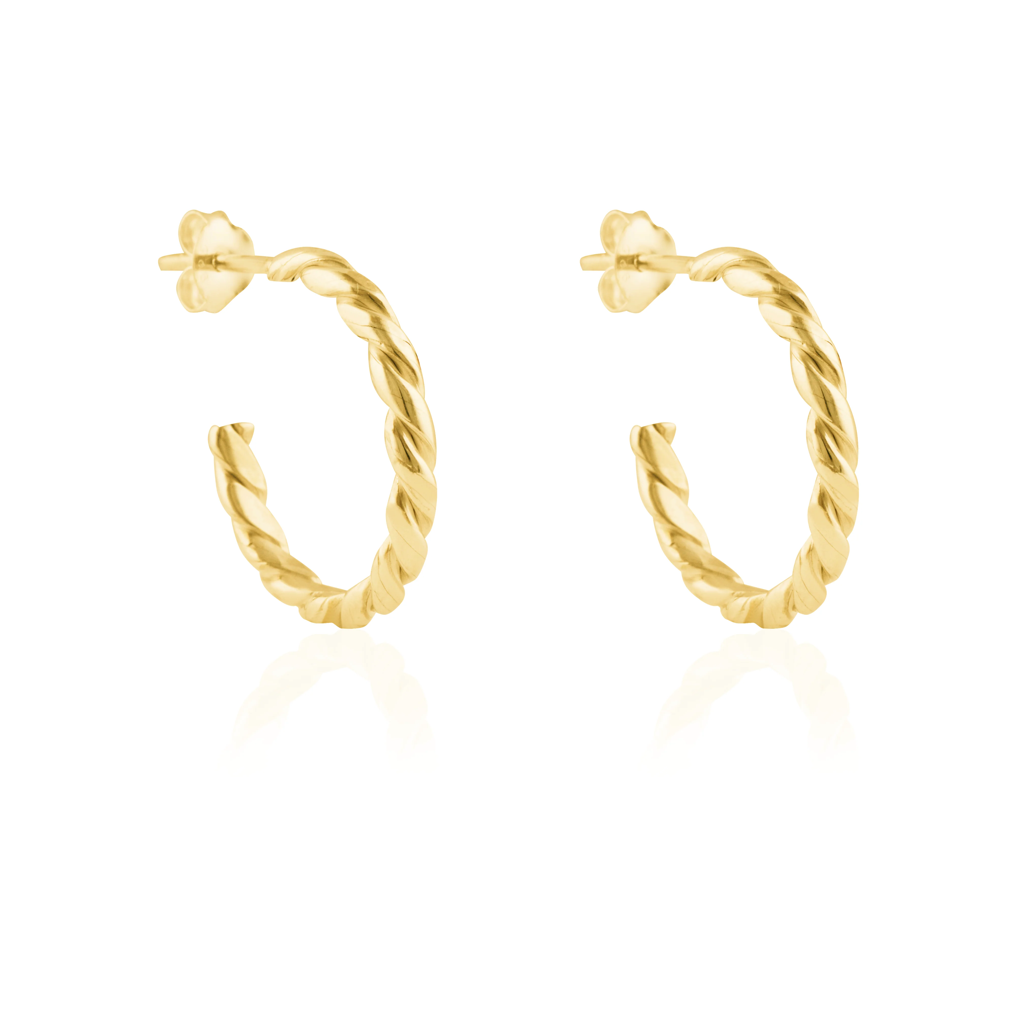 The Hudson Twisted Hoops 20mm - Gold
