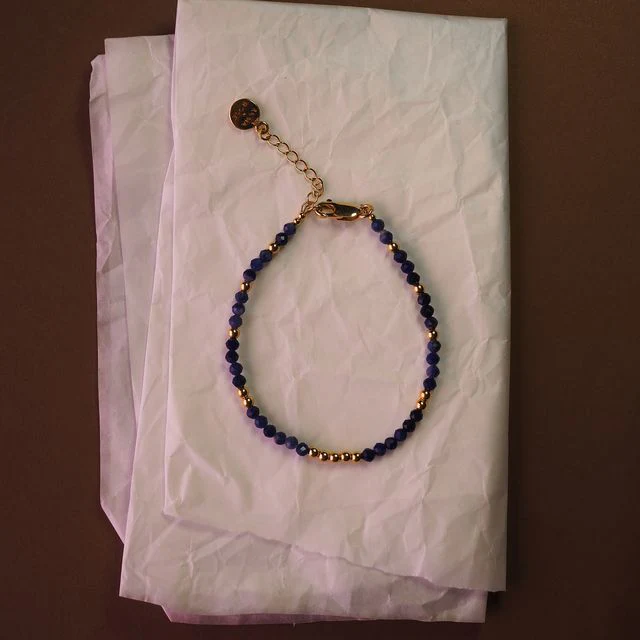 The Indigo Tide Bracelet - Gold - Image 4