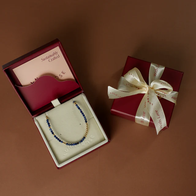 The Indigo Tide Necklace - Gold - Image 8