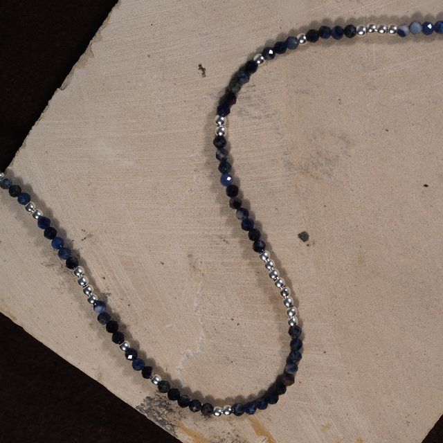 The Indigo Tide Necklace - Silver - Image 4
