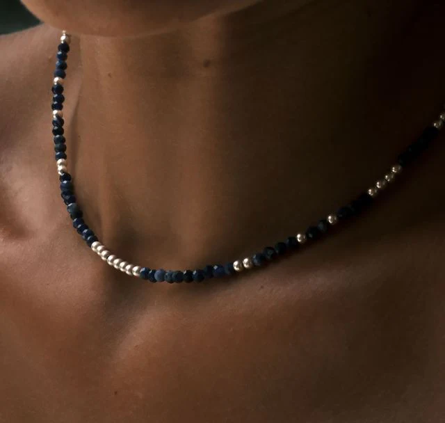 The Indigo Tide Necklace - Silver - Image 8