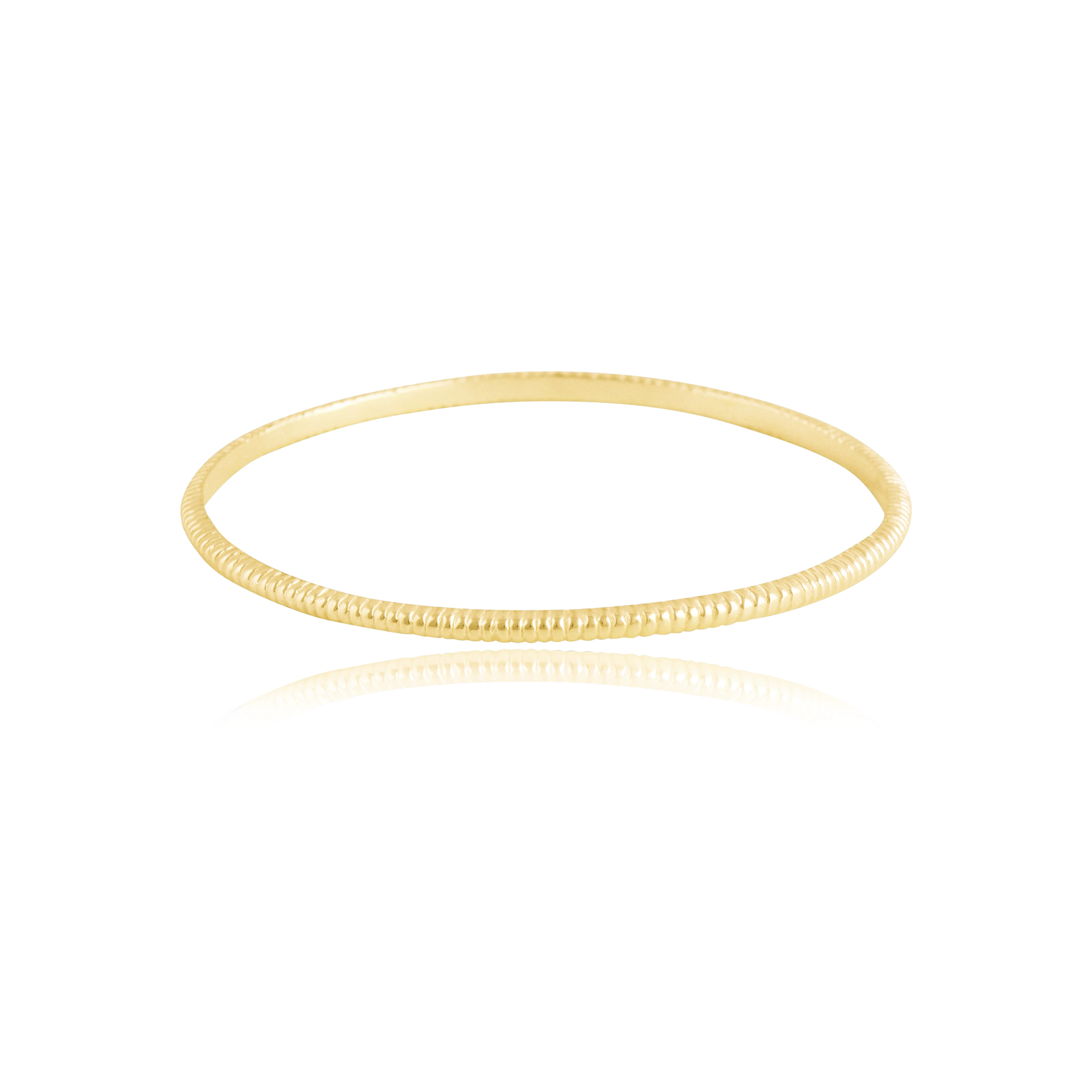 The Baby MET Stripe Bracelet - Gold 2.5mm - Image 6