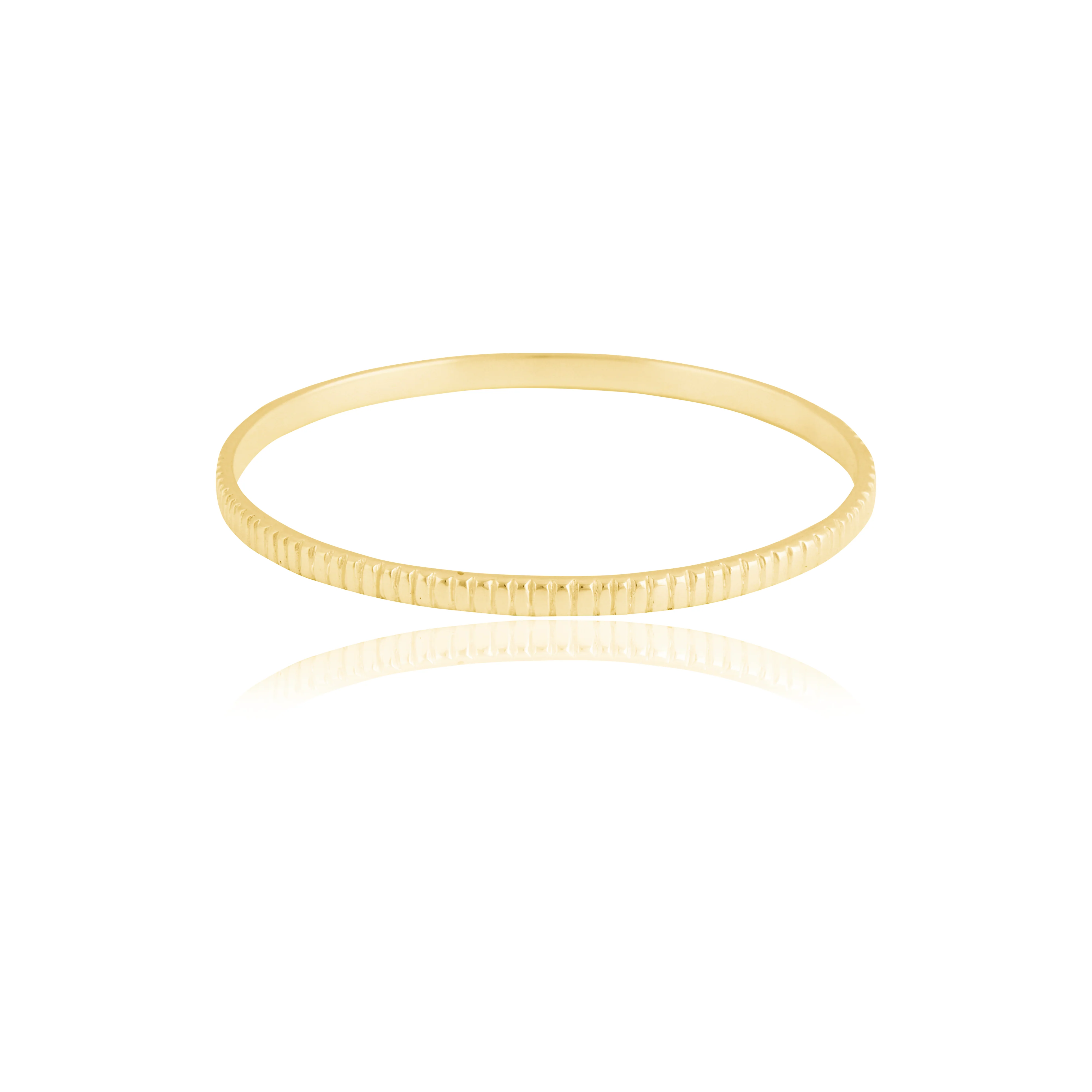The MET Stripe Bracelet - Gold 4mm - Image 6