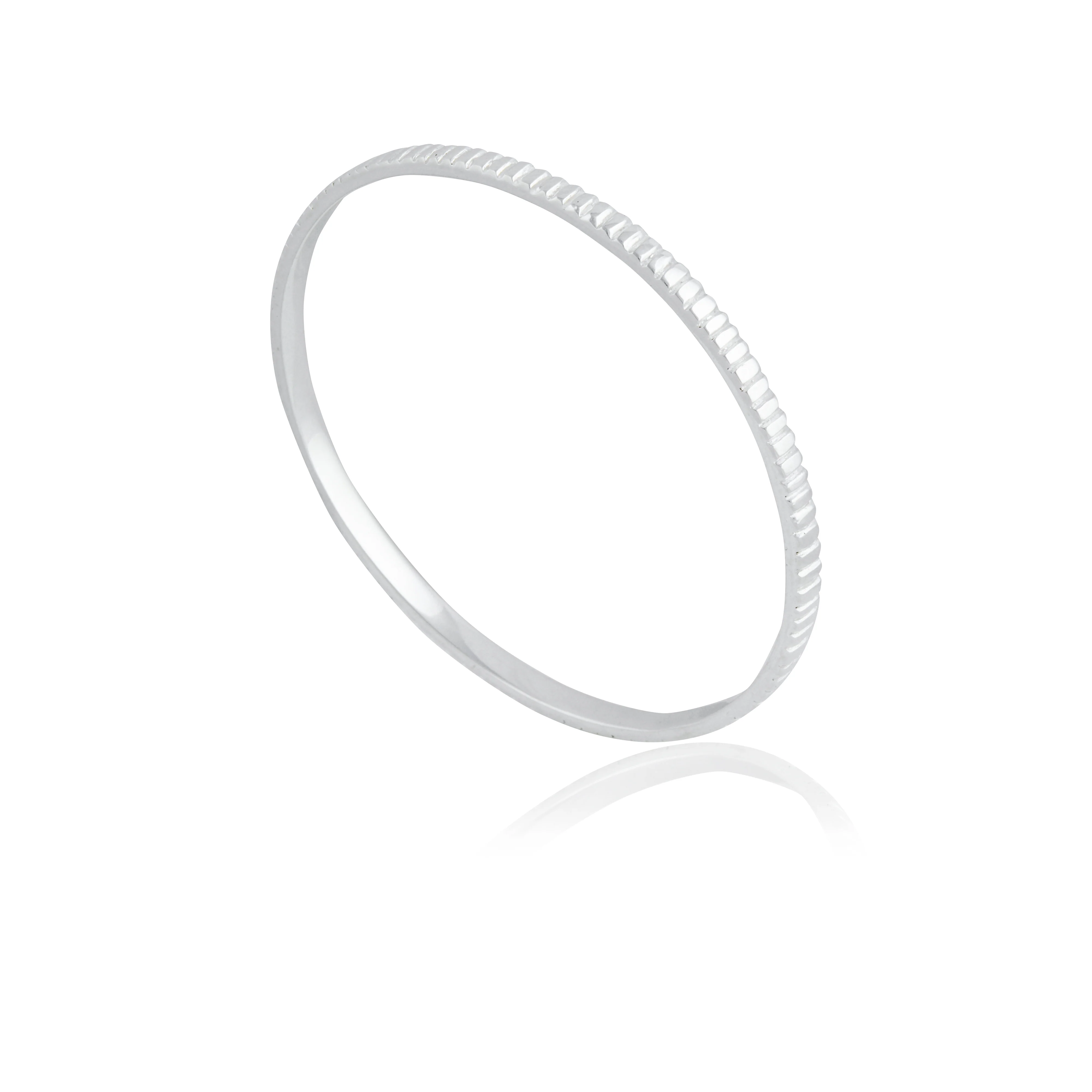 The MET Stripe Bracelet - Silver 4mm