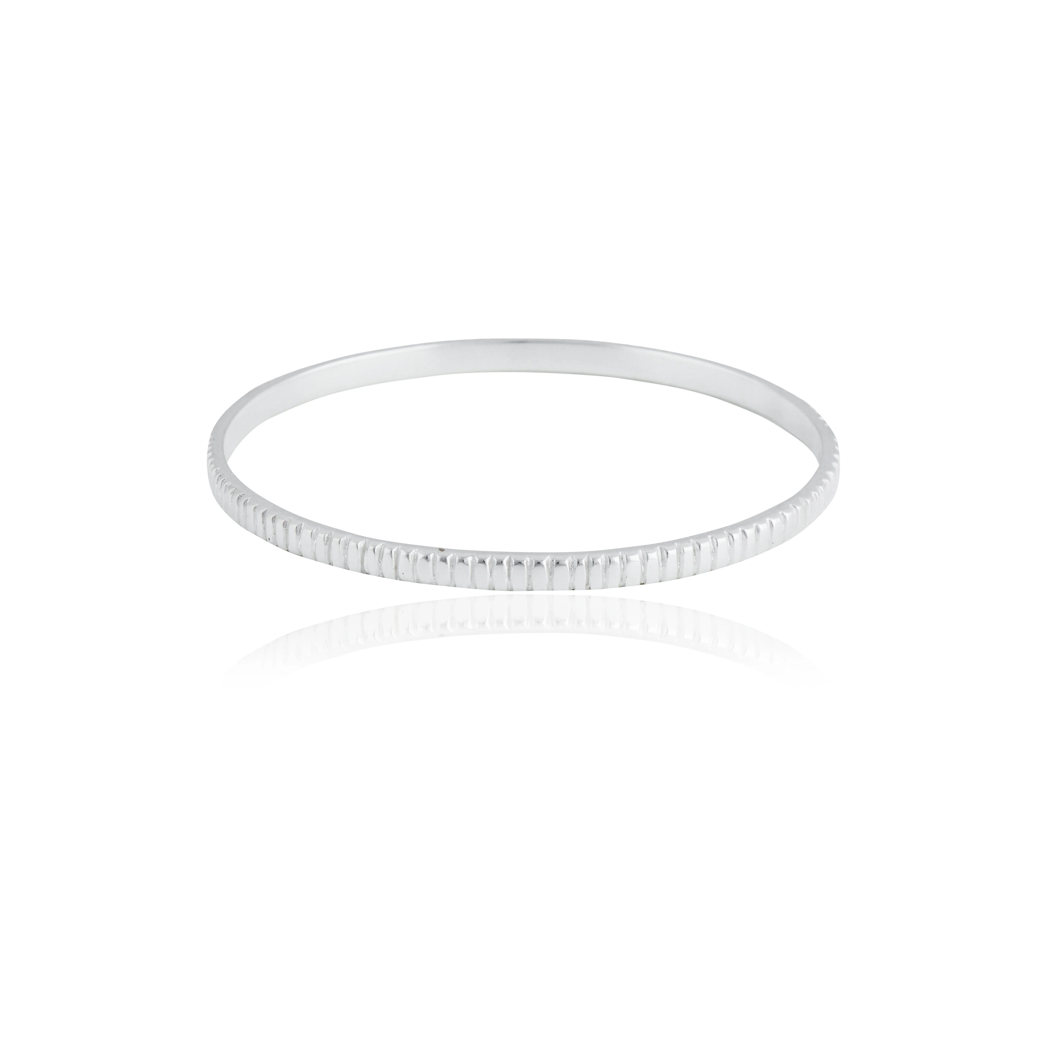The MET Stripe Bracelet - Silver 4mm - Image 6