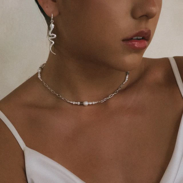 The Shoreline Necklace - Silver - Image 5
