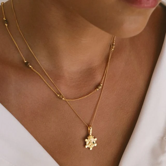 The Sunstone Necklace - Gold - Image 3