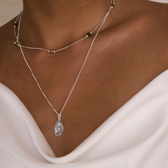 The Sunstone Necklace - Silver - Image 4