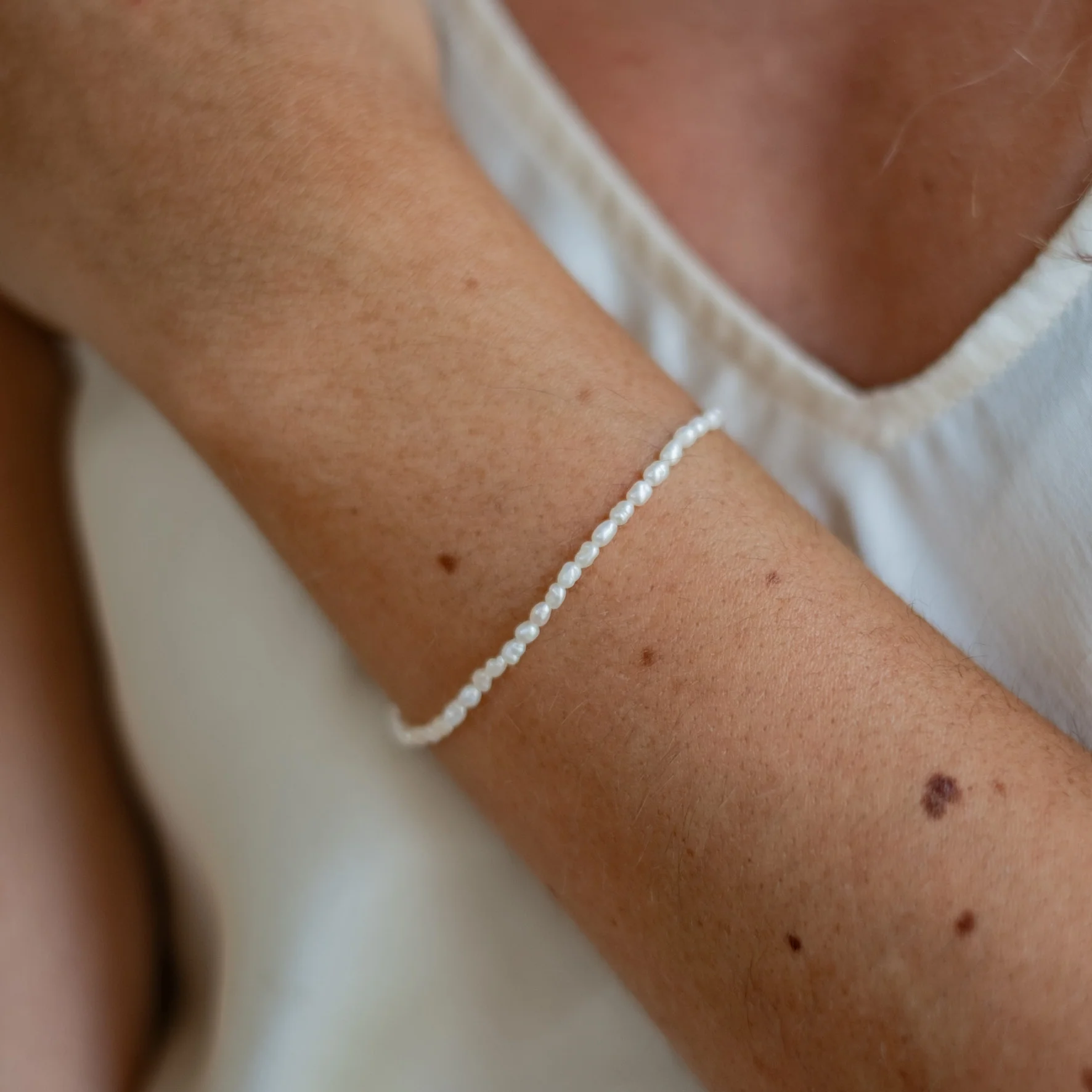 Timeless Mini Pearl Bracelet - Silver - Image 2