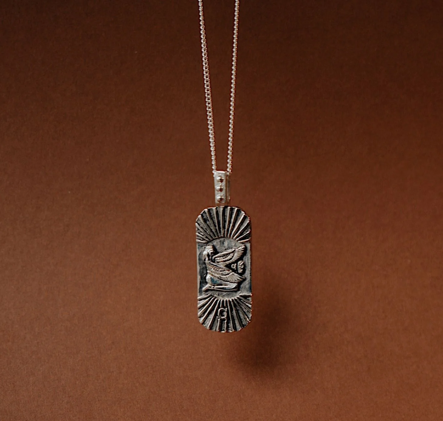 Truth & Good Luck Necklace (Reversible) -  Silver - Image 5