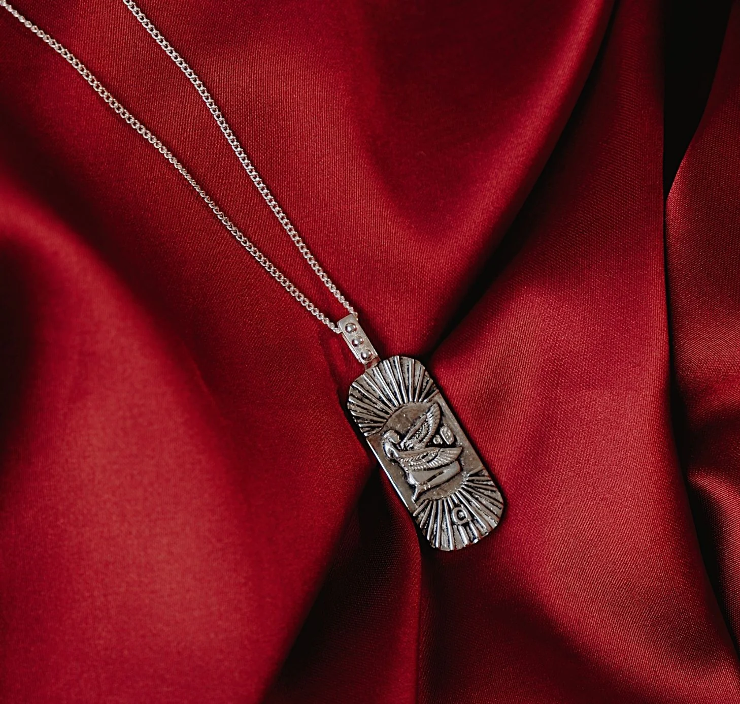 Truth & Good Luck Necklace (Reversible) -  Silver - Image 7