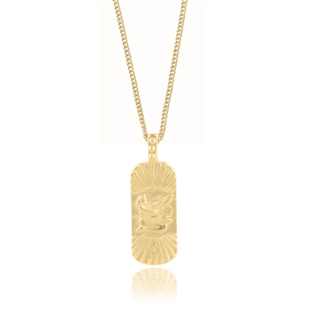 Truth & Good Luck Necklace (Reversible) - Gold - Image 3