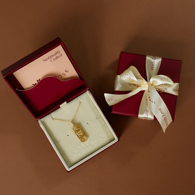 Truth & Good Luck Necklace (Reversible) - Gold - Image 9