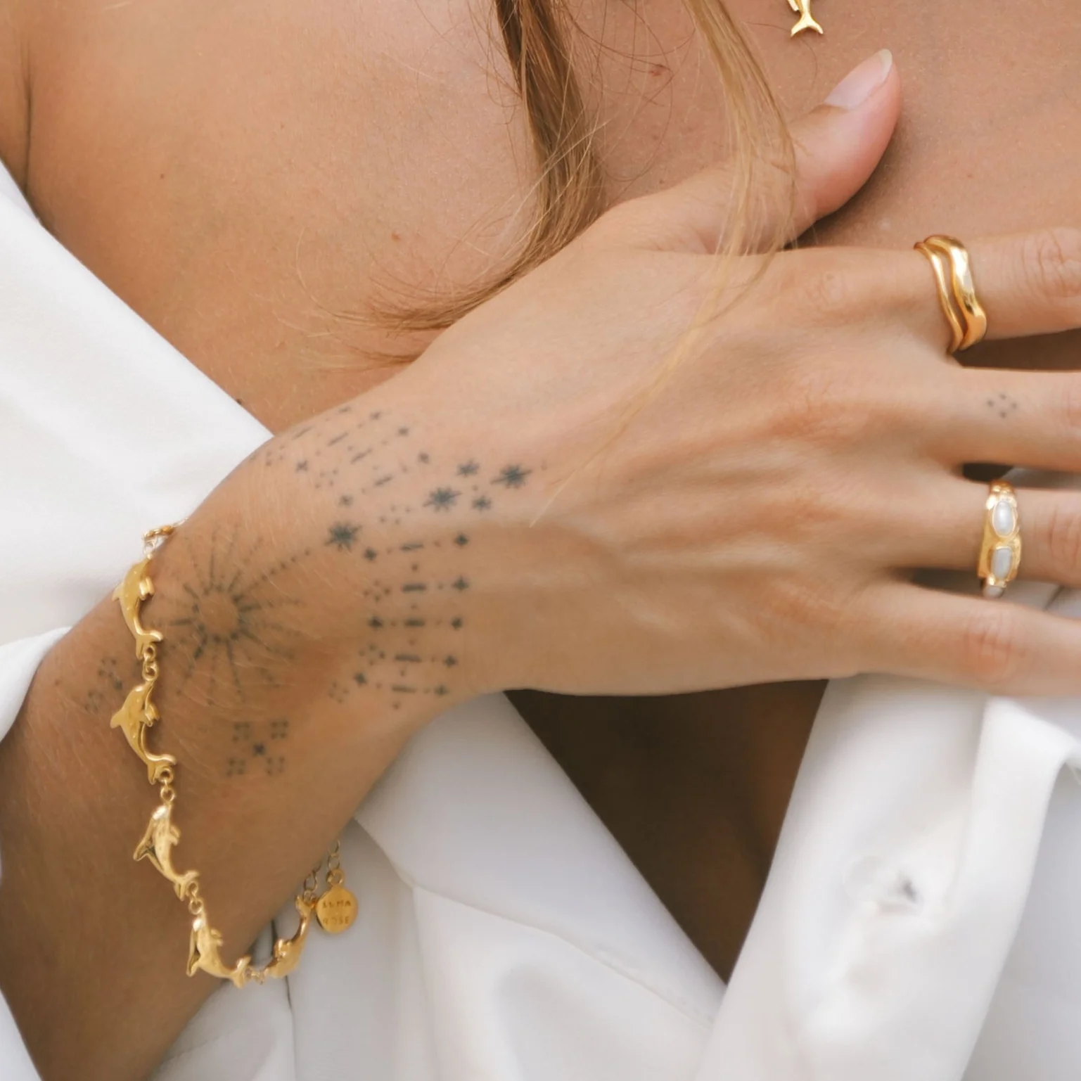 Vibes Don't Lie Bracelet - Tahnee Kelland x Luna & Rose - Gold - Image 4