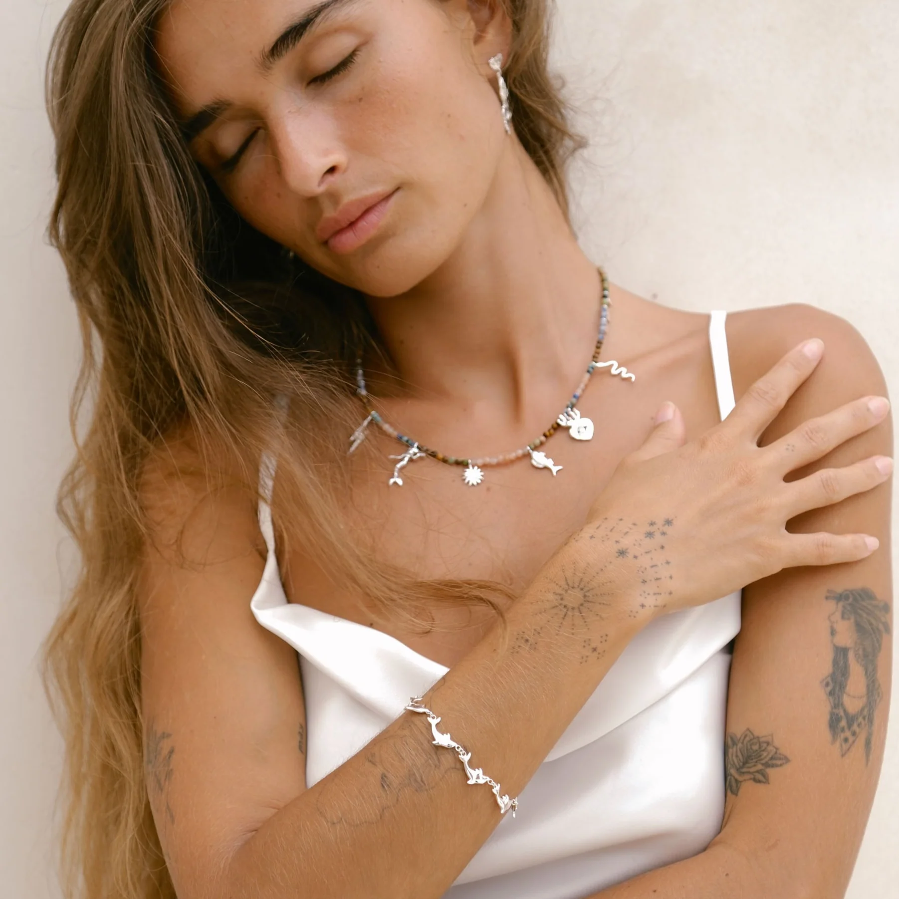 Vibes Don't Lie Bracelet - Tahnee Kelland x Luna & Rose - Silver - Image 4