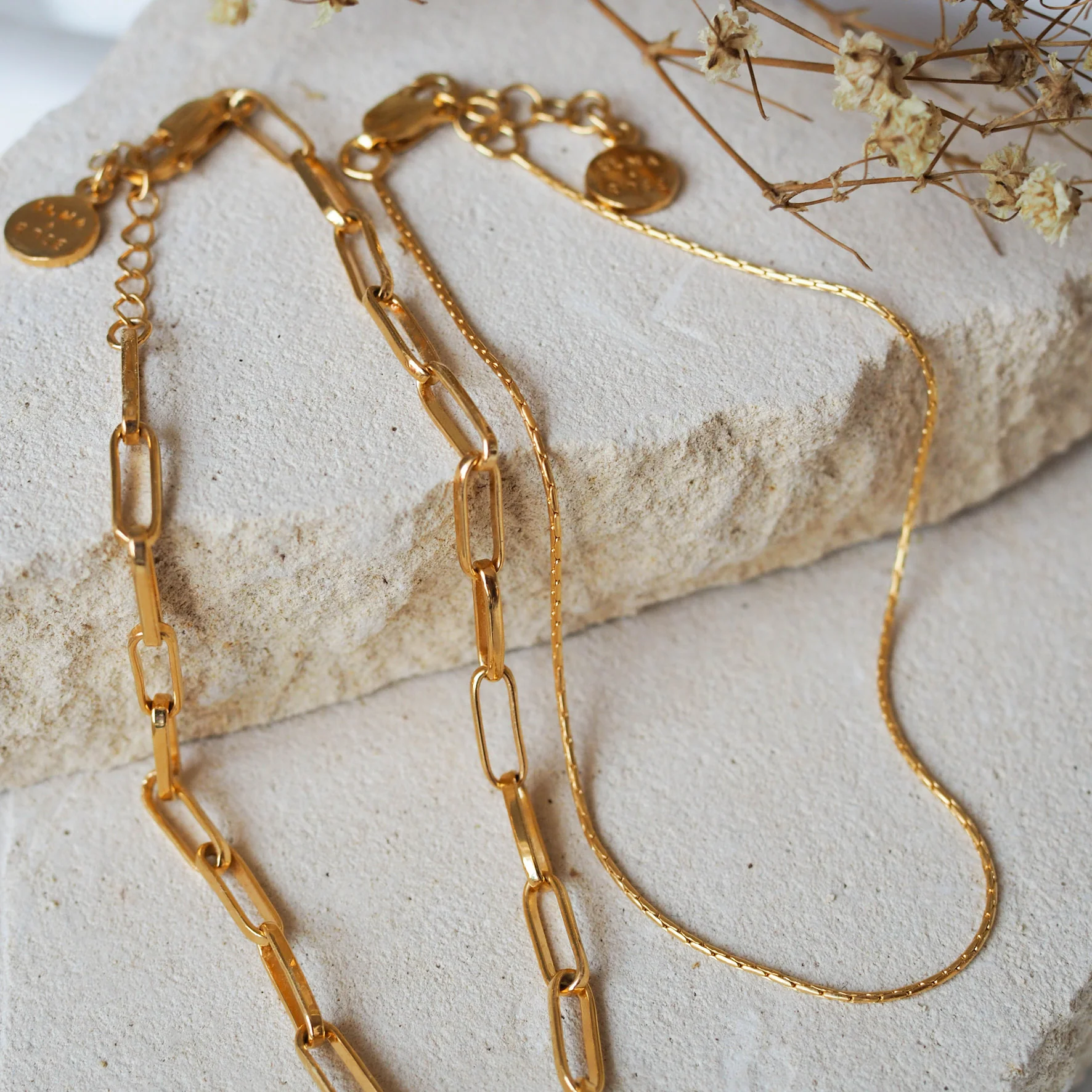 Washington Paper Clip Anklet - Gold - Image 4