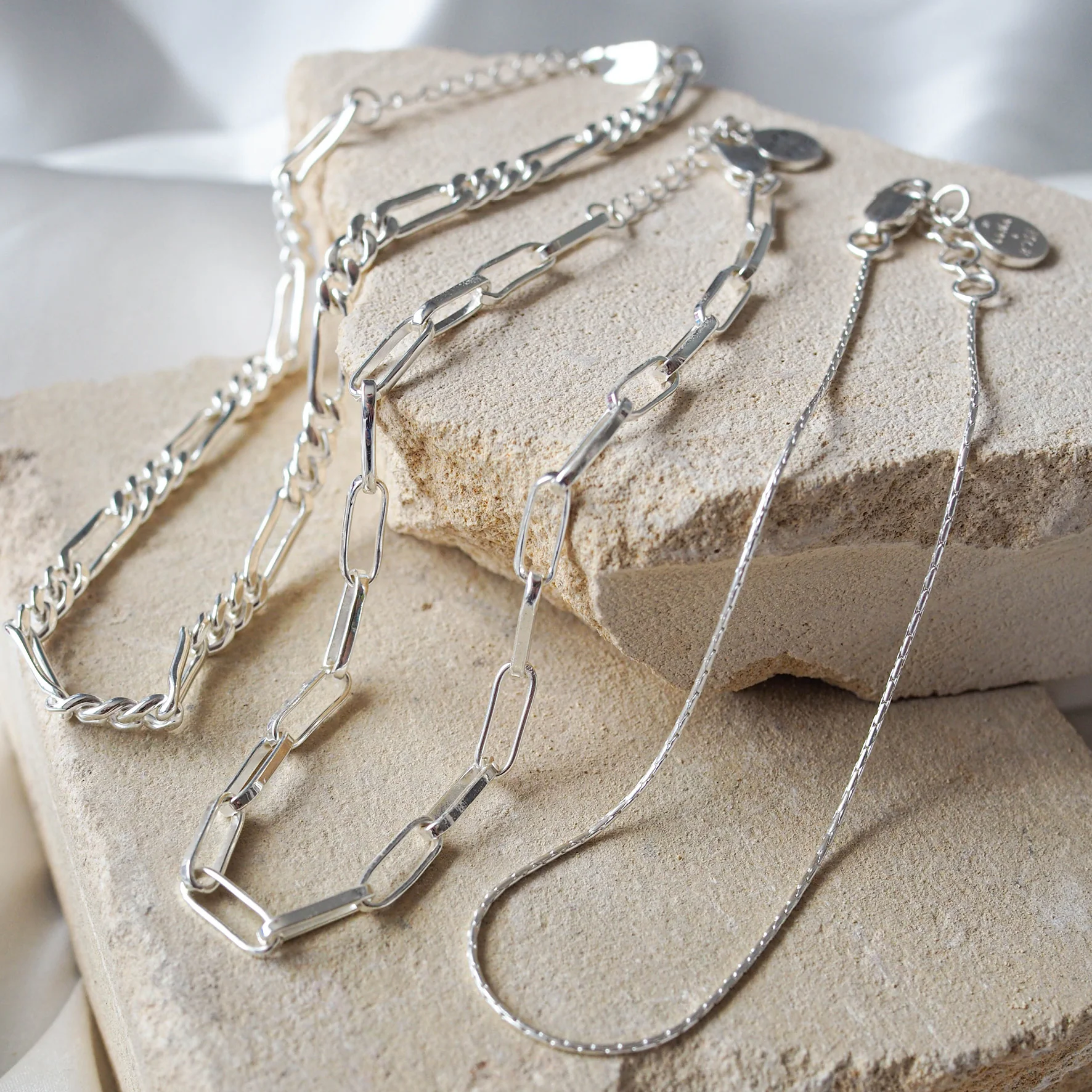 Washington Paper Clip Anklet - Silver - Image 4