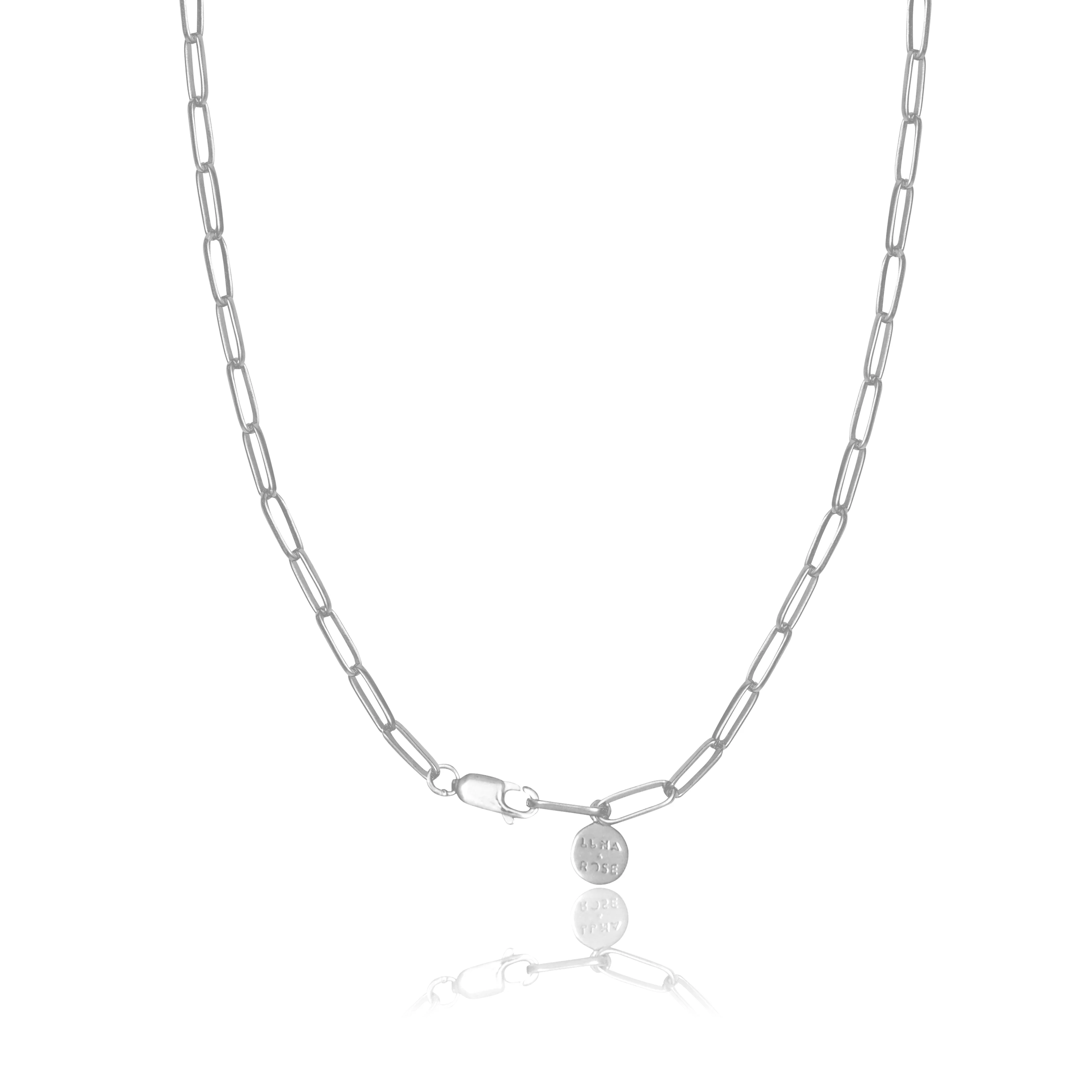 Washington Paper Clip Chain Necklace - Silver - Image 2