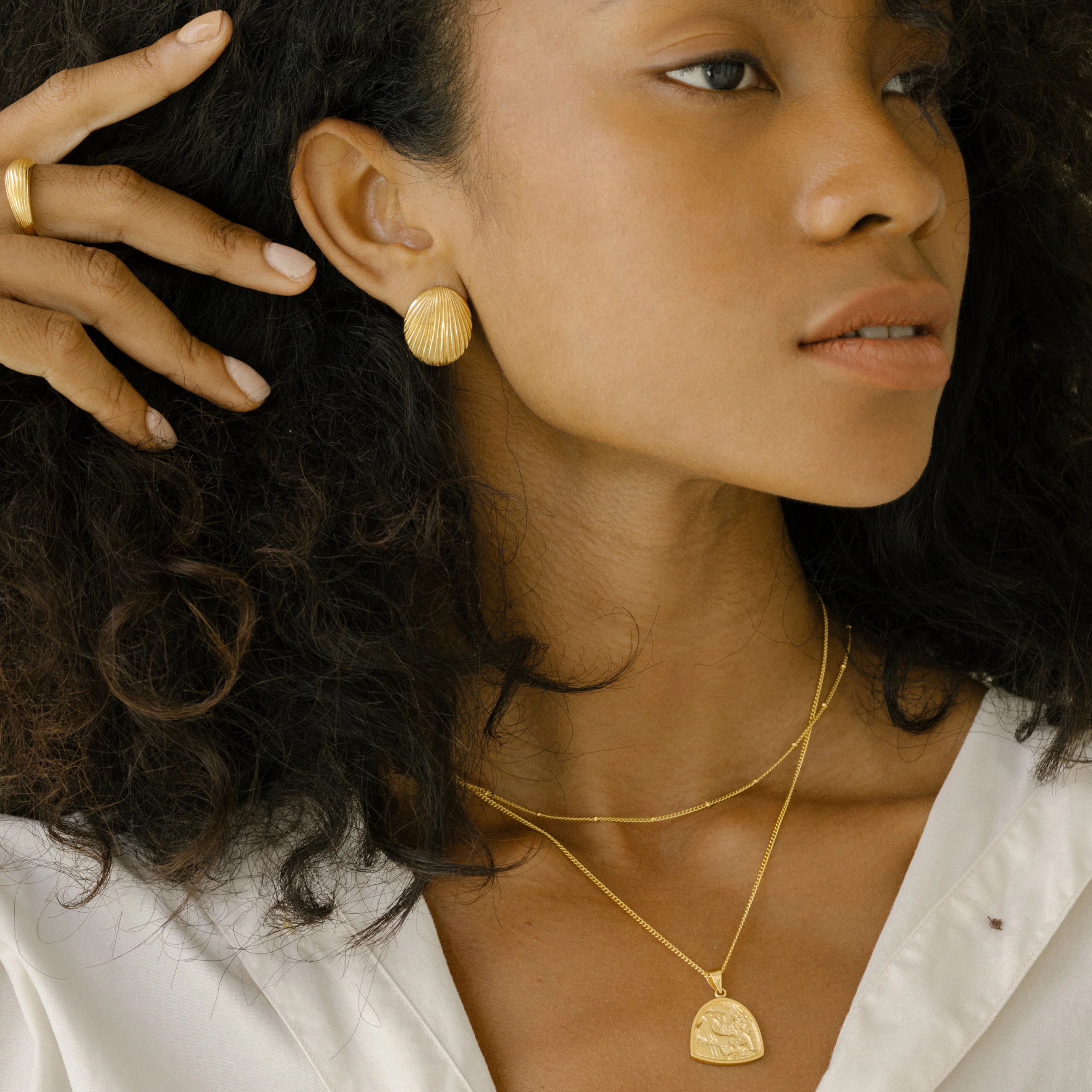 Whitney Earrings - Gold - Image 2